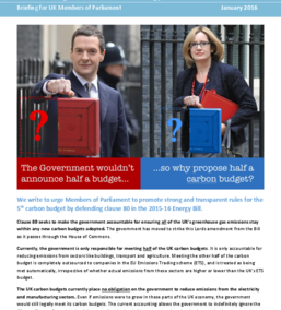 Carbon budget reforms in the Energy Bill