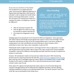 Consultation Response: A proposed amendment to the CFD Regulations