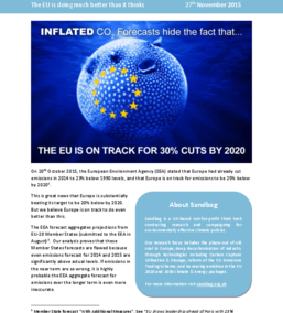 The EU is on track for 30% cuts by 2020