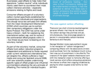 To offset or not to offset